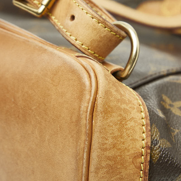 LOUIS VUITTON Authentic Brown Monogram Leather Backpack main image 10